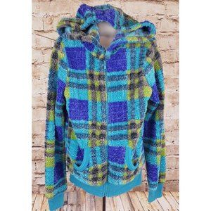 Eyeshadow Girls Hoodie Jacket Fleece Size M 10-12